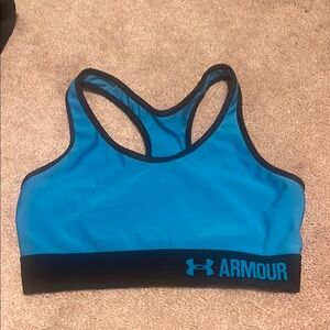 Under Armour Blue Swim Top Racerback Design